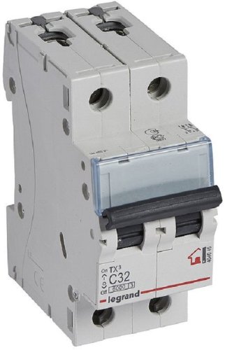 Выключатель автоматический Legrand TX3 6000 2п 32А C 6кА картинка